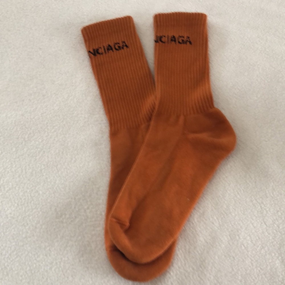 Balenciaga logo socks, men